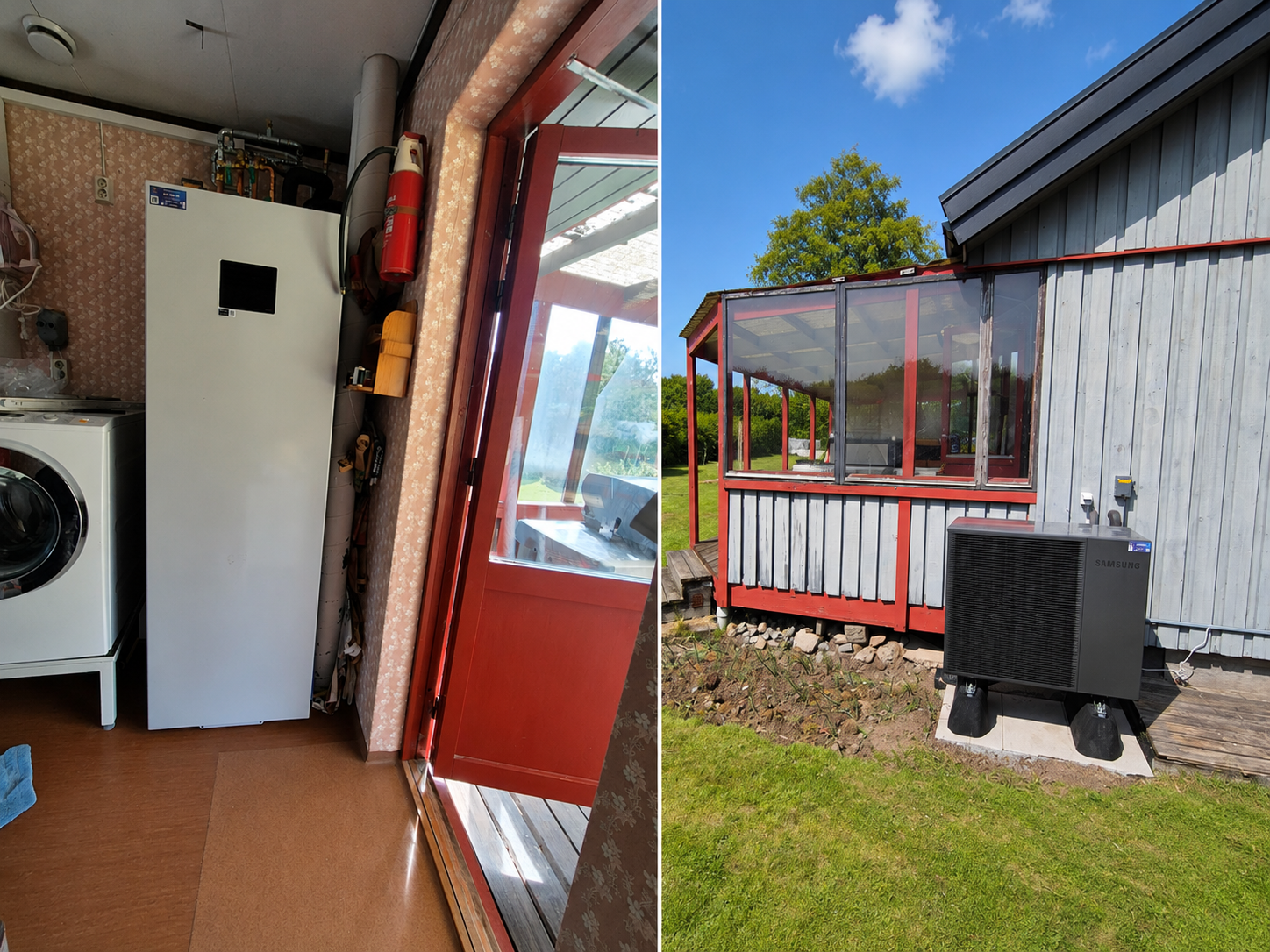 Samsung EHS R290 – Komplett värmepumpsinstallation