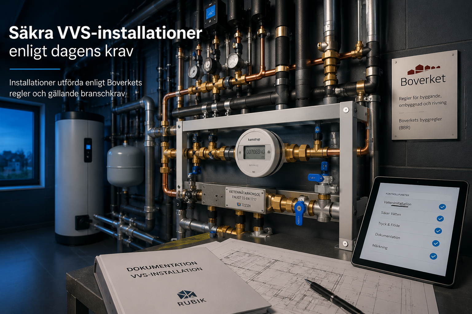 Säkra VVS-installationer enligt dagens krav